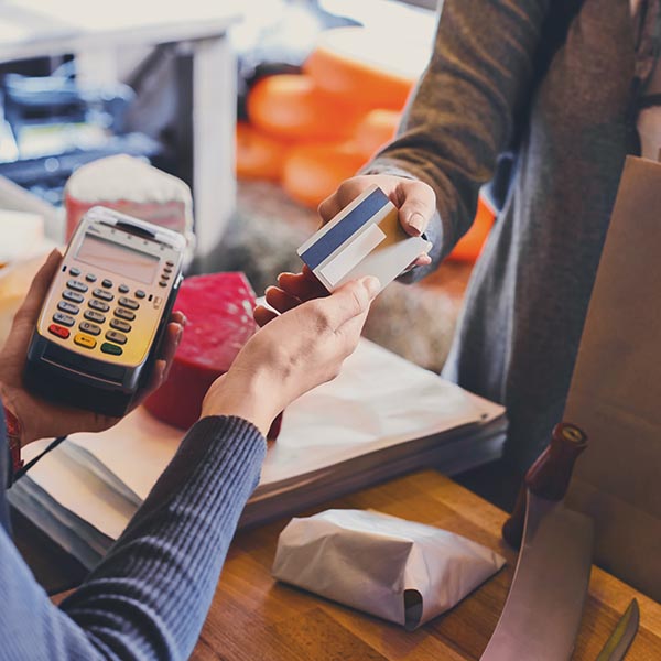 paying with card